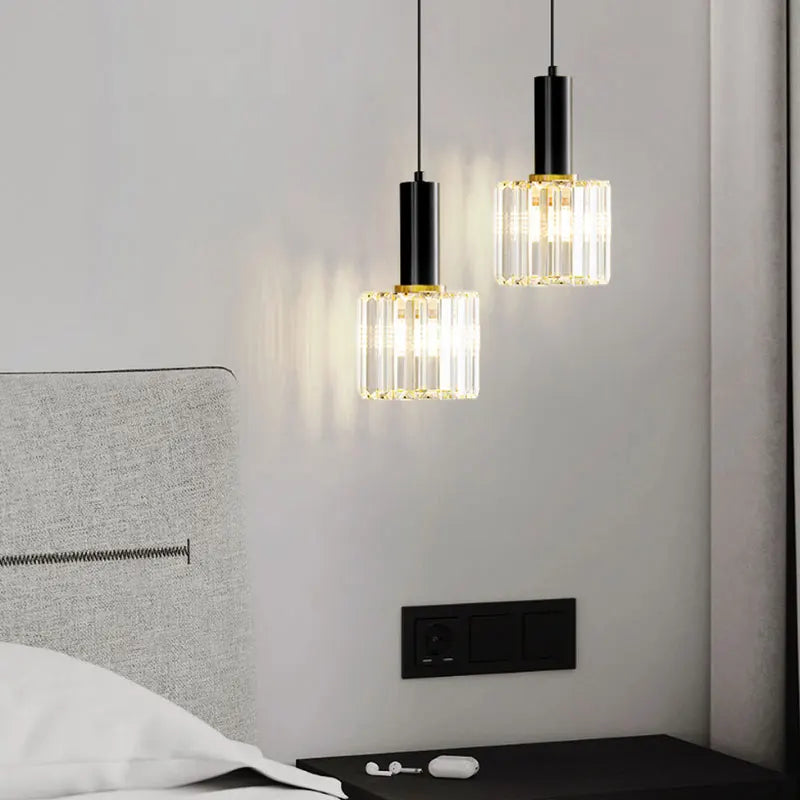lampe led suspendue en verre design moderne décoratif