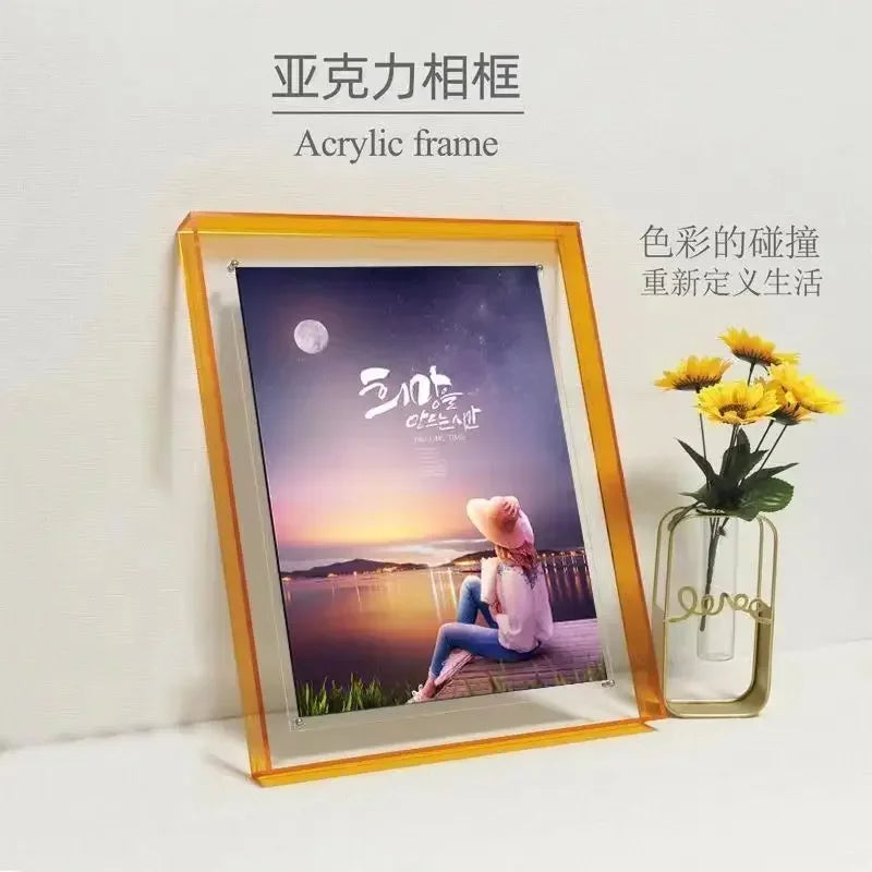 cadre acrylique transparent pour photos et décorations diverses