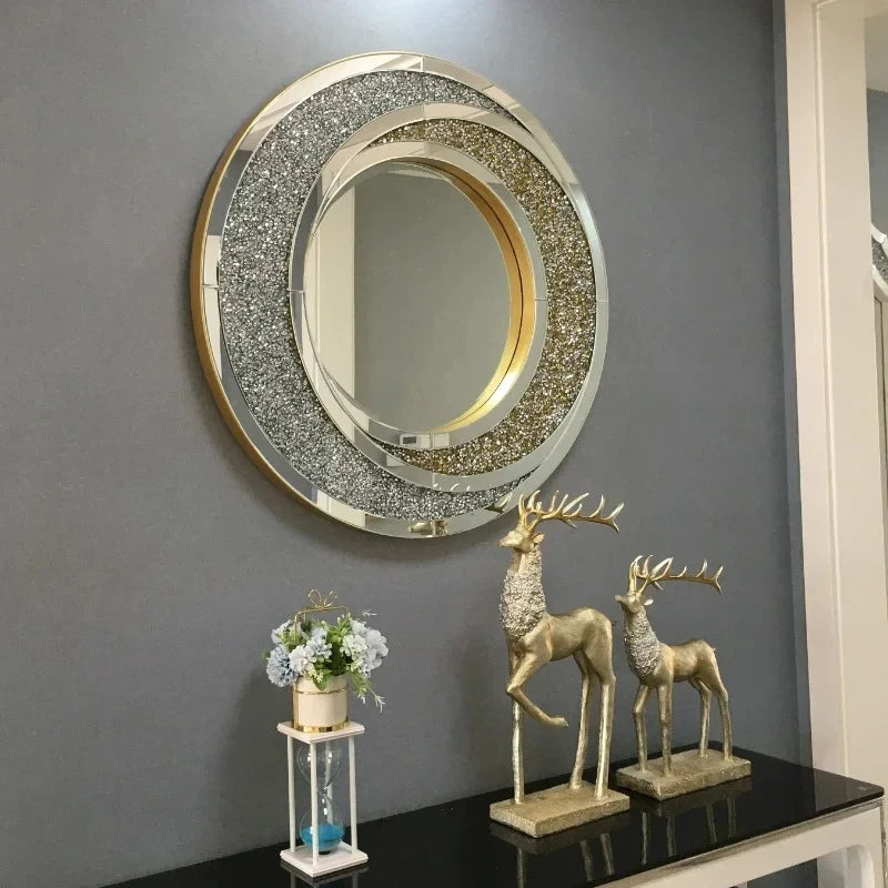 miroirs décoratifs ronds art de luxe nordiques créatifs pour décoration maison