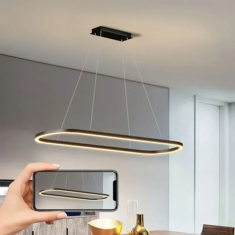 suspension à led moderne pour décoration intérieure élégante