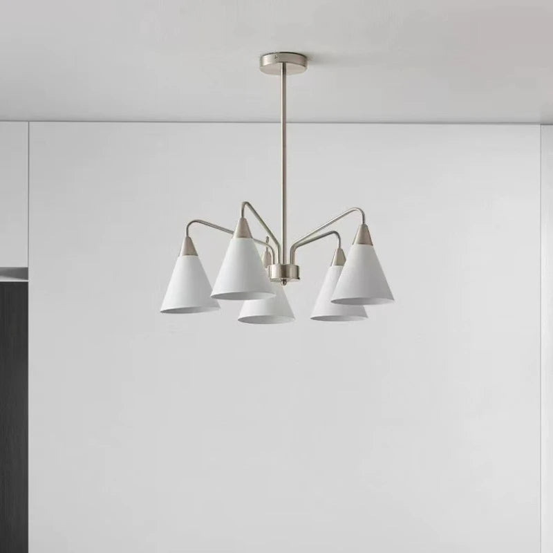 lustre moderne en fer design pour décoration intérieure lumineuse