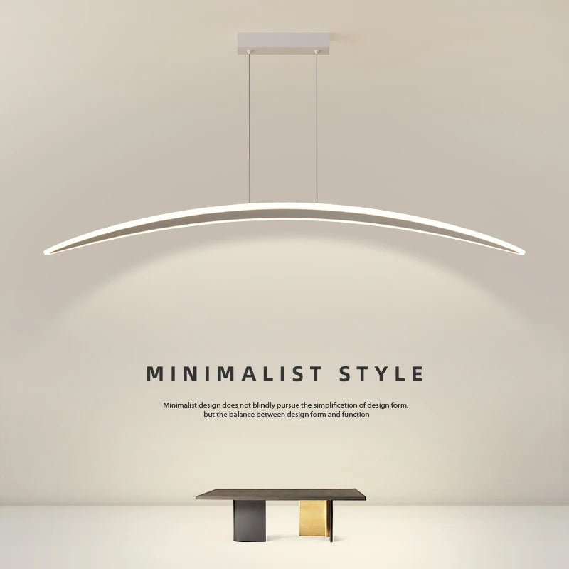 suspension led moderne pour espace contemporain et minimaliste