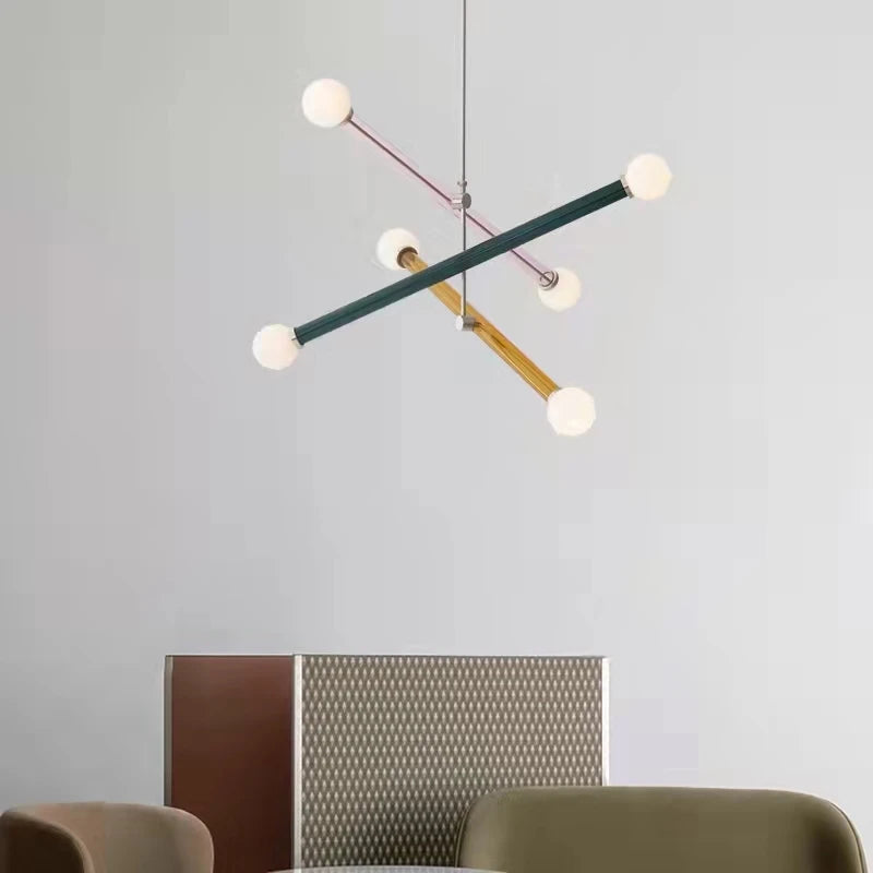 "lustre art déco minimaliste pour magasin éclairage suspendu"