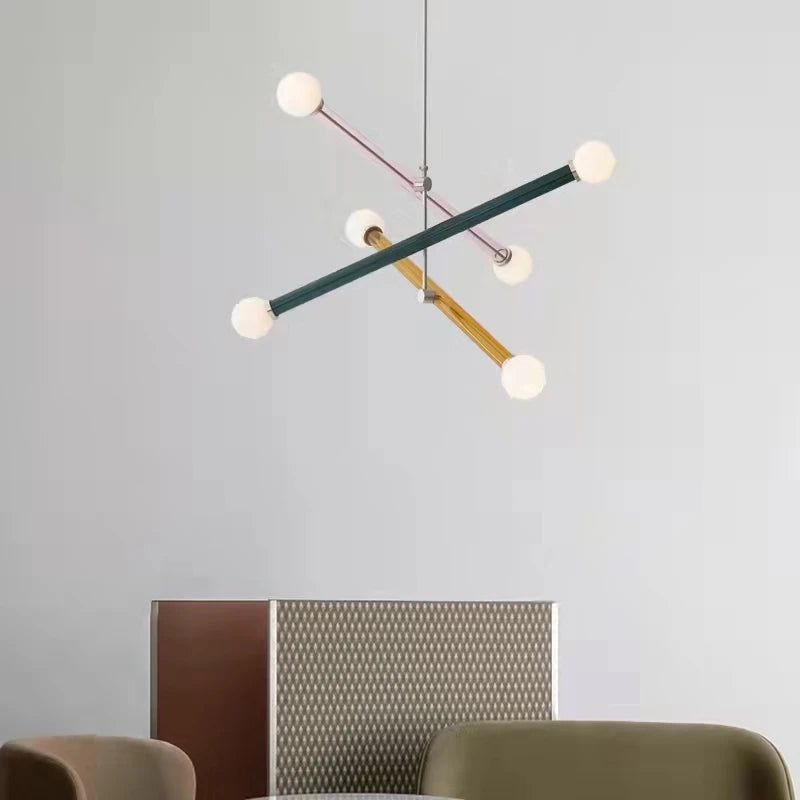 lustre art déco minimaliste éclairage suspendu