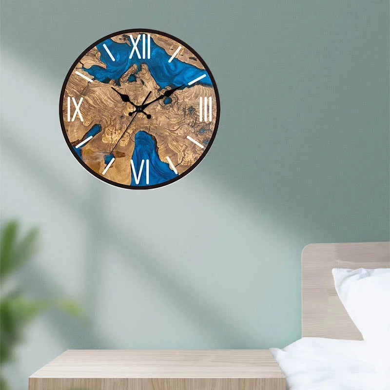 horloge murale acrylique silencieuse pour décoration intérieure moderne