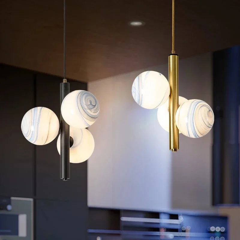 2024 Modern LED Chandelier droplight Modern Nordic Style Ceiling Hanging lamp Dining Room Bedroom Bedside Pendant Lamp