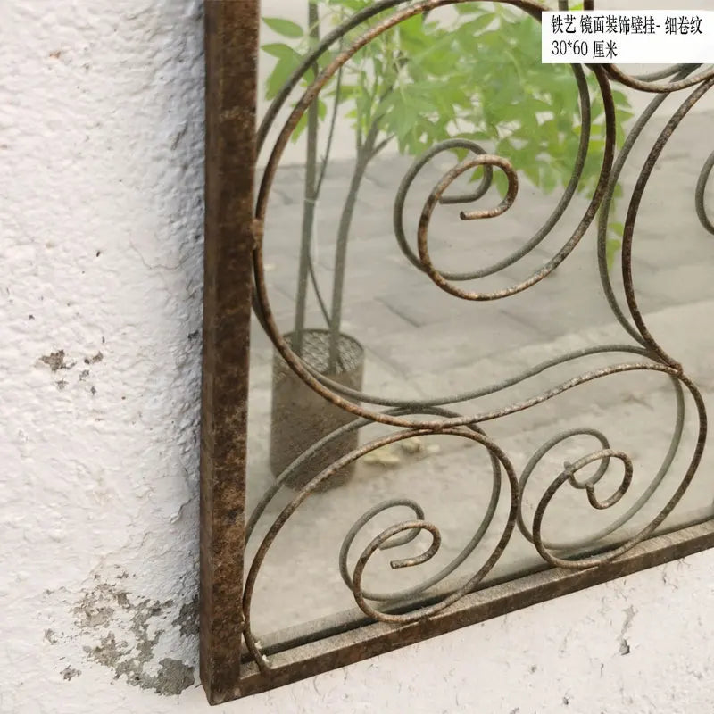 miroirs rétro nordiques en bois pour décoration artisanale murale