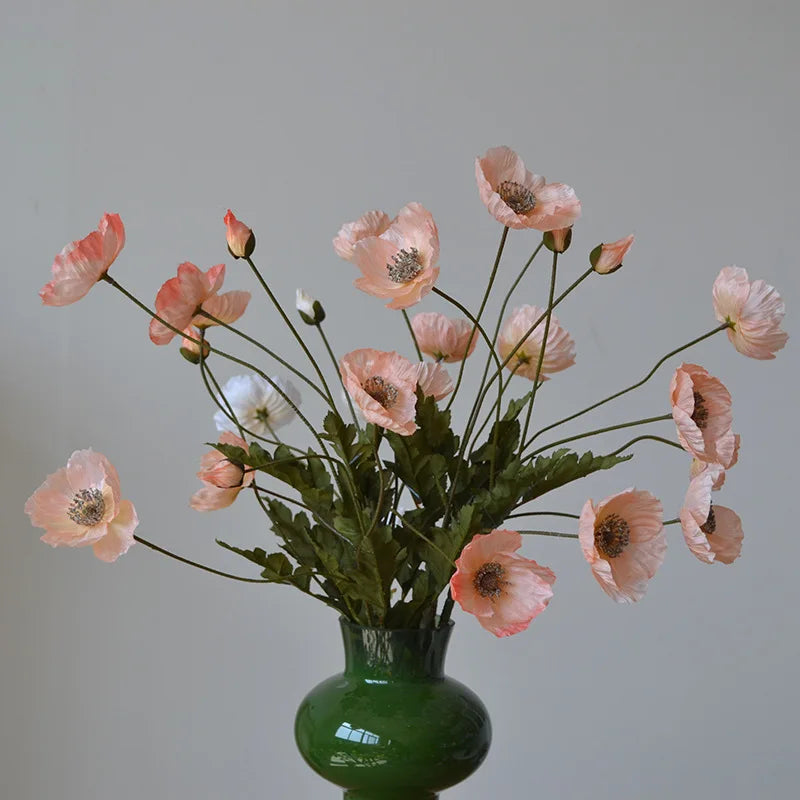 fleur artificielle coquelicot pour décoration de fête et jardin