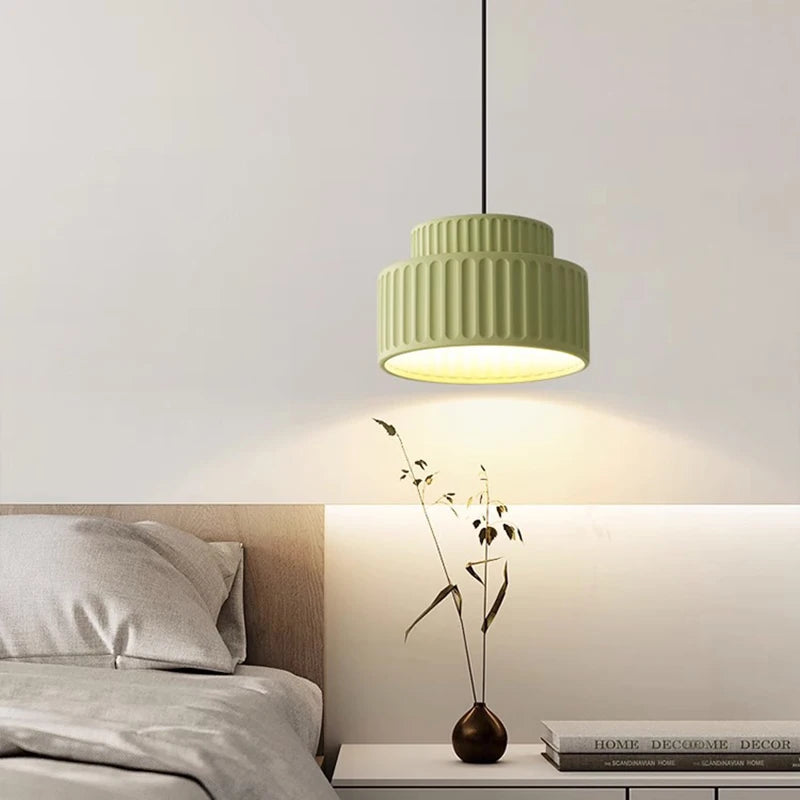 lampe led suspendue en résine design nordique simple décorative