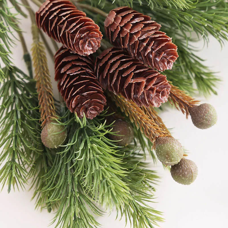 branches de pommes de pin artificielles pour décoration de Noël