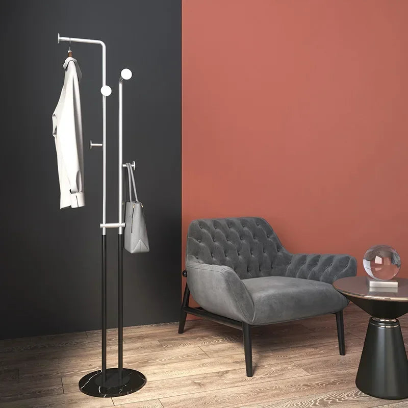 porte-manteau double tube style nordique pour intérieur et extérieur