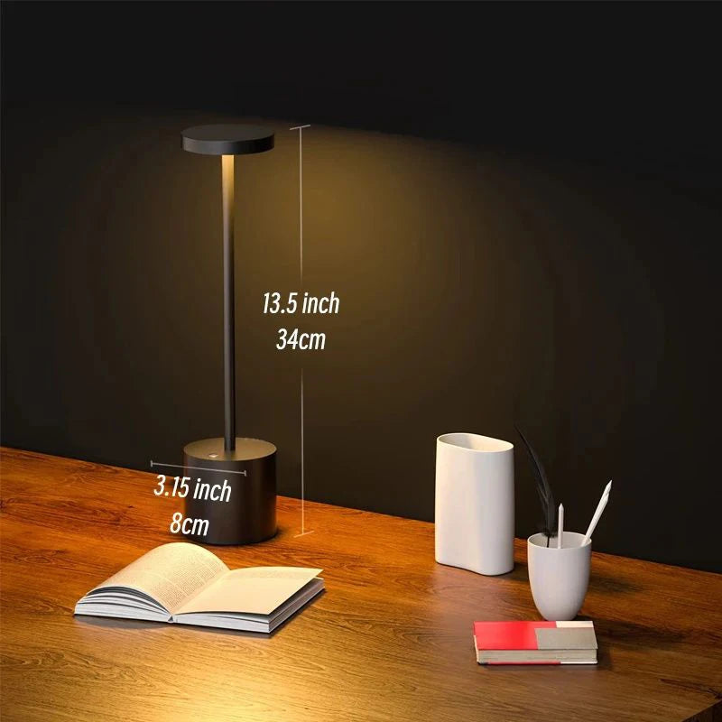 Touch Sensor Desktop Night Light USB Charging Wireless Reading Lamp Creative Ambient Light for Bedroom,Living Room,Restaurant