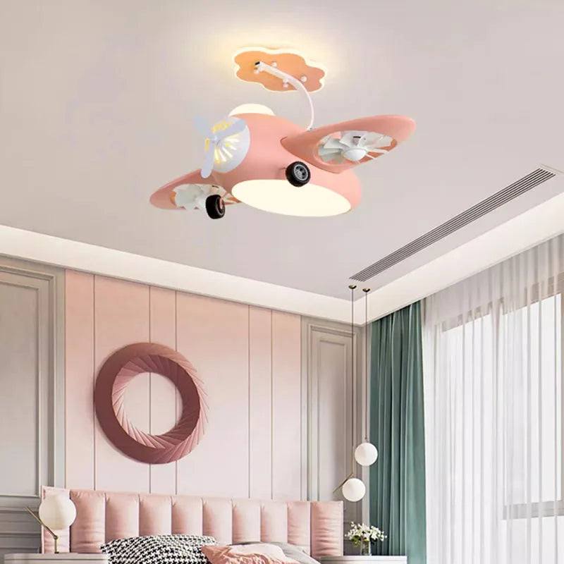 ventilateur de plafond avec led pour chambre enfant et aire de jeux