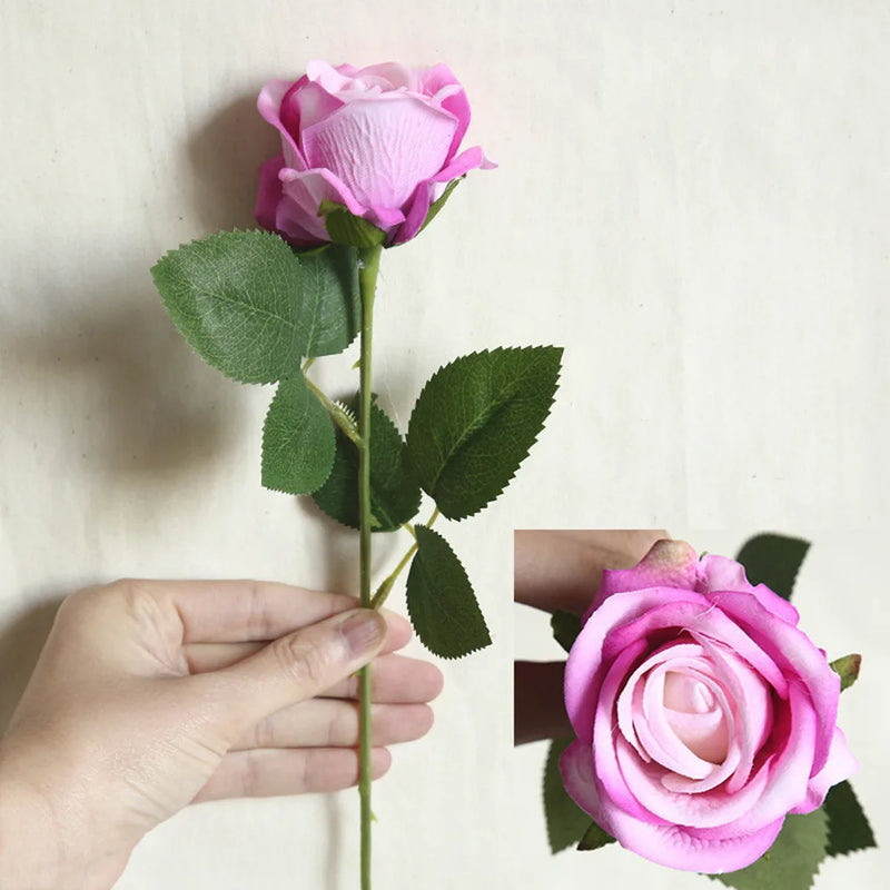 fleur artificielle en flanelle pour décoration intérieure et mariage