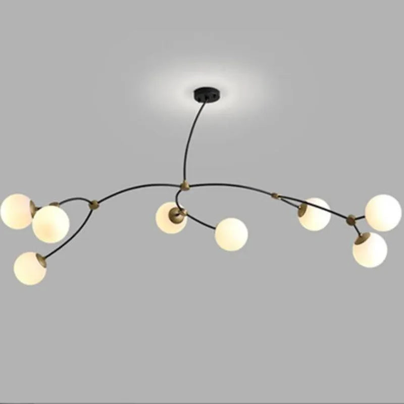 lustre nordique art minimaliste moderne design moléculaire élégant