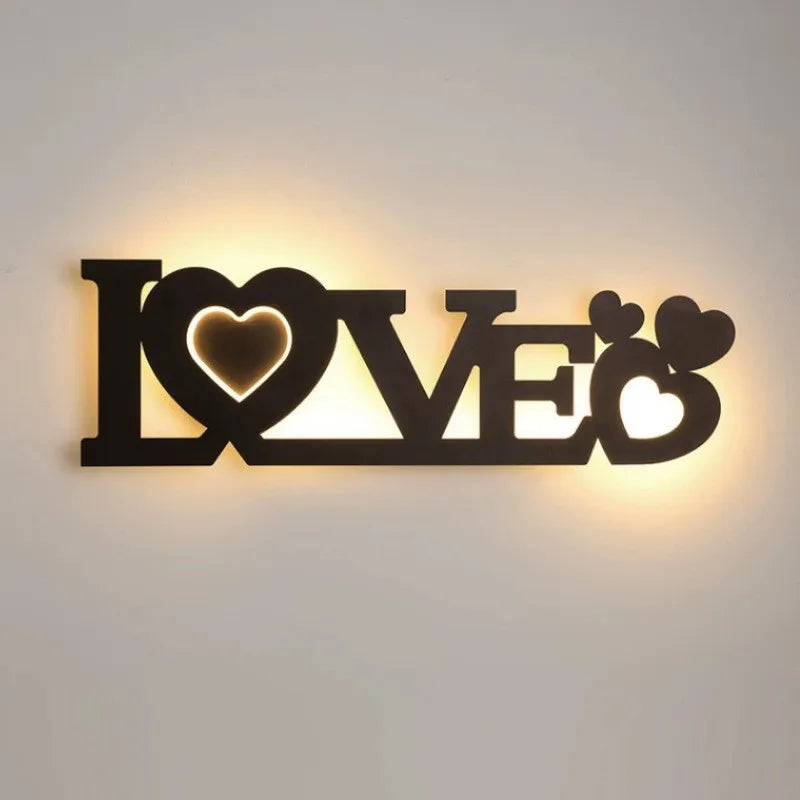 applique murale led lettre pour décoration intérieure enfants