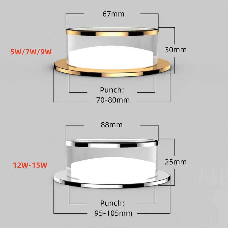 stéréo led spot élégant projecteur encastré réglable intérieur