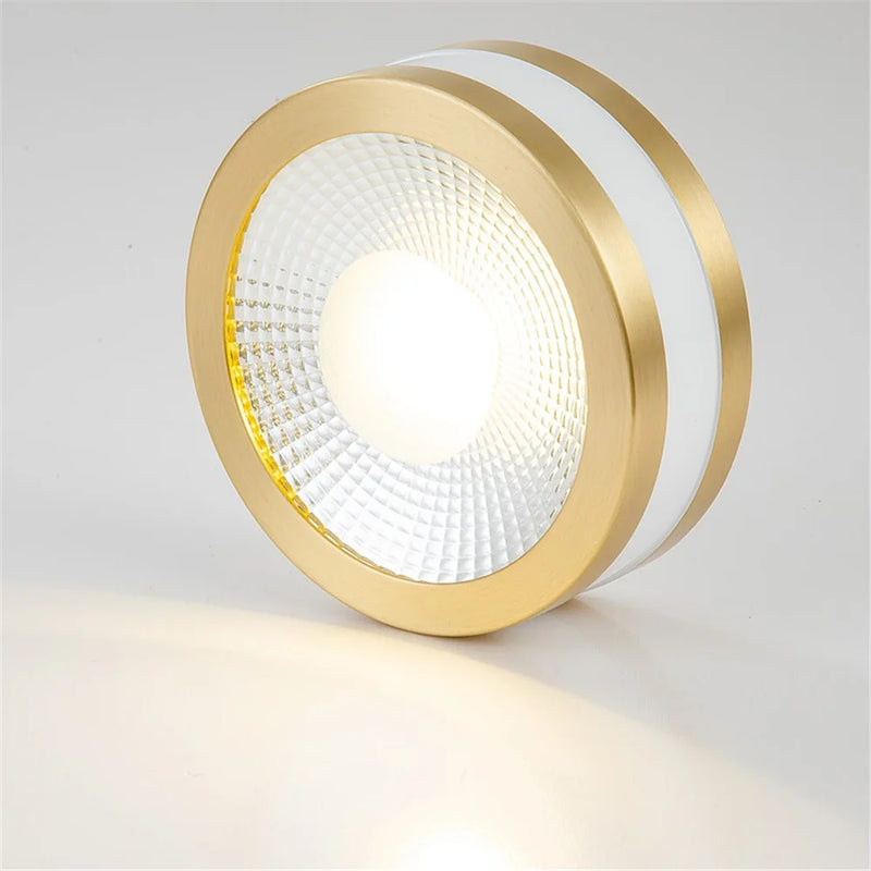 plafonnier led ultra fin en cuivre pour décoration intérieure moderne