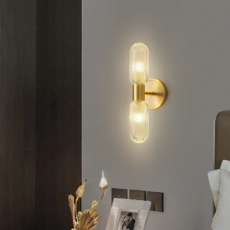 applique murale de luxe en cuivre minimalistes luminaires