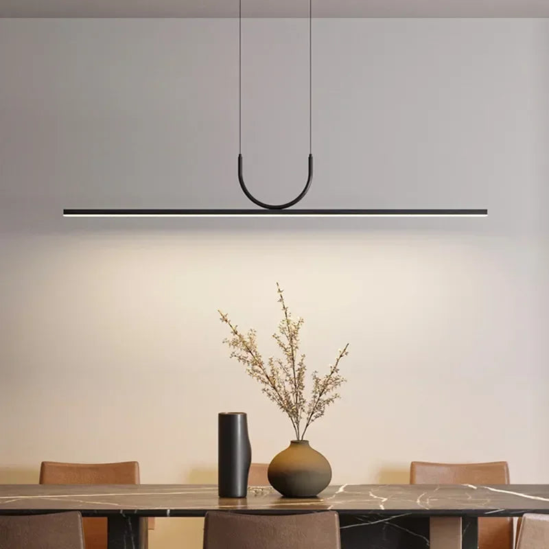lustres led modernes simples pour table luminaires suspendus