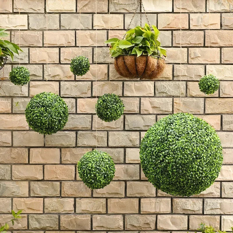 boule décorative en buis artificiel pour jardin mariage et balcon