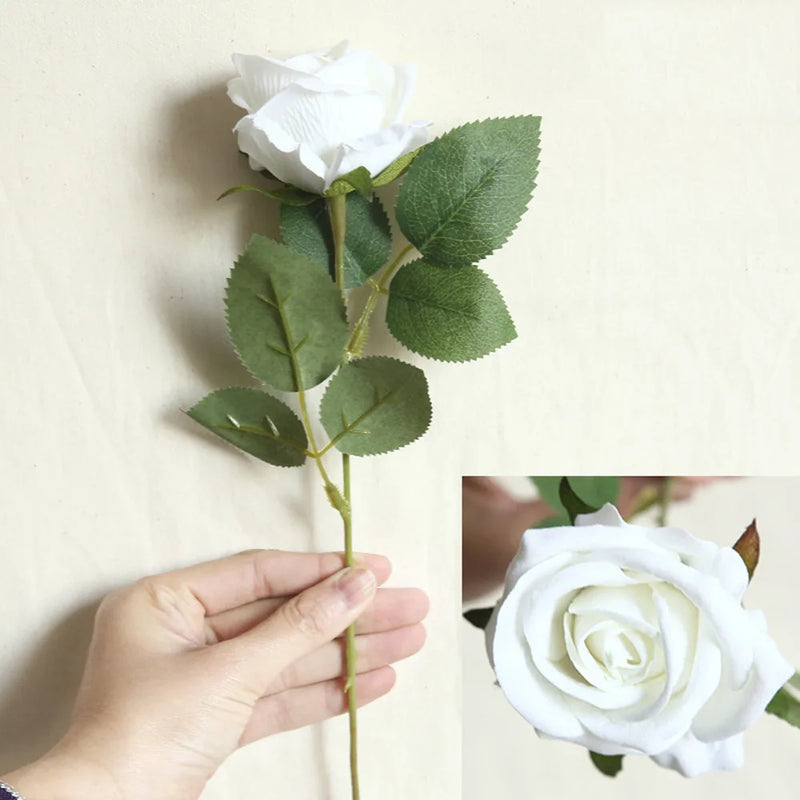 fleur artificielle en flanelle pour décoration intérieure et mariage