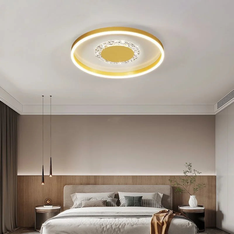 plafonnier led décoratif circulaire pour intérieur moderne