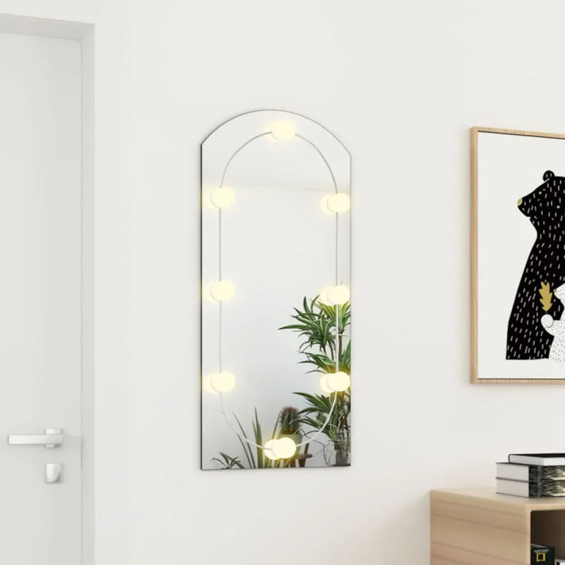 miroir led en forme d'arche pour décoration intérieure