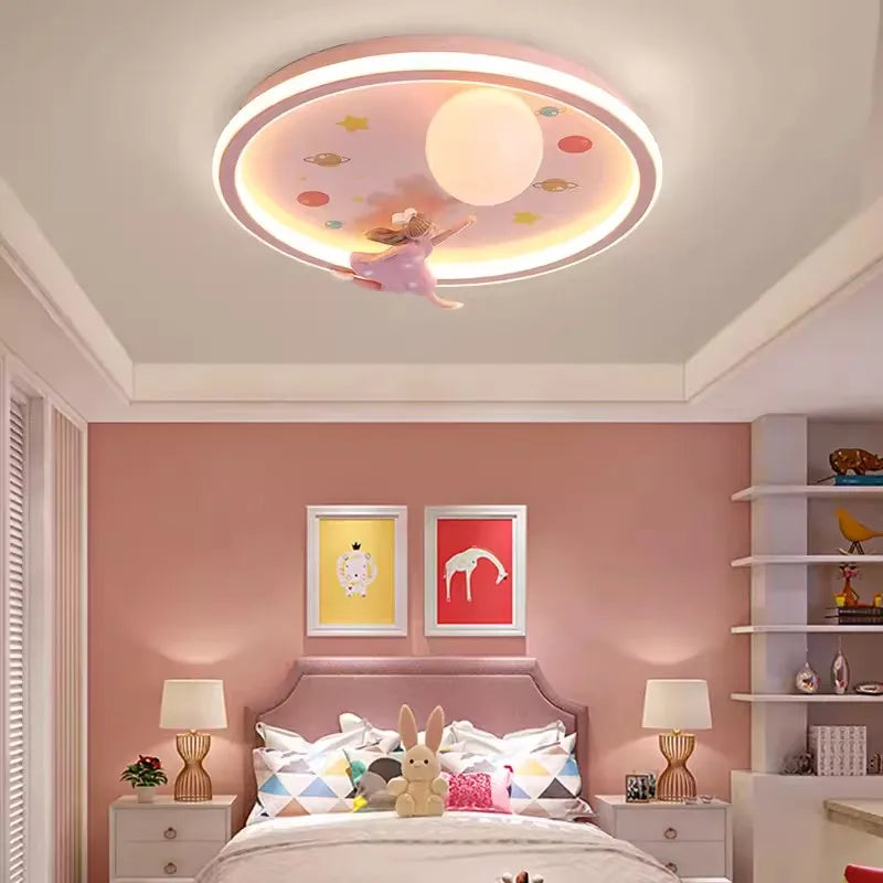 plafonnier mignon pour chambre de petite fille décor romantique et chaleureux