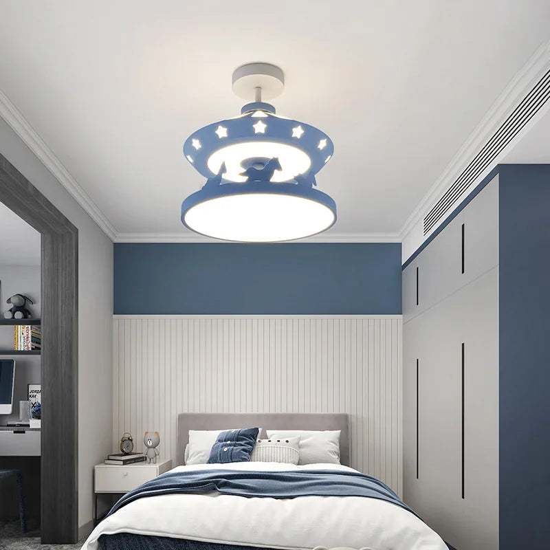 lustre moderne minimaliste pour chambre d'enfant lumineux et chaleureux