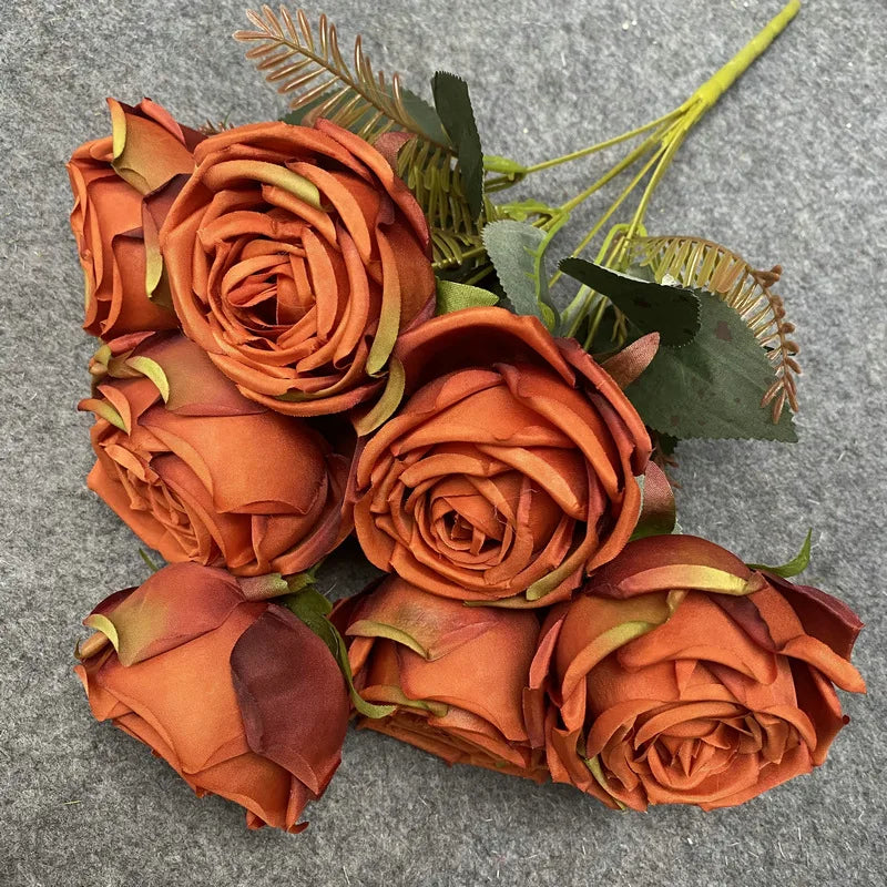 bouquets de roses artificielles pour décoration de mariage et artisanat