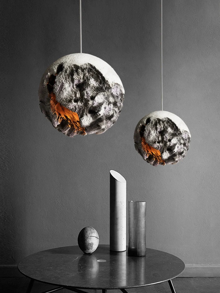 lustre moderne en forme de lune pour décoration intérieure