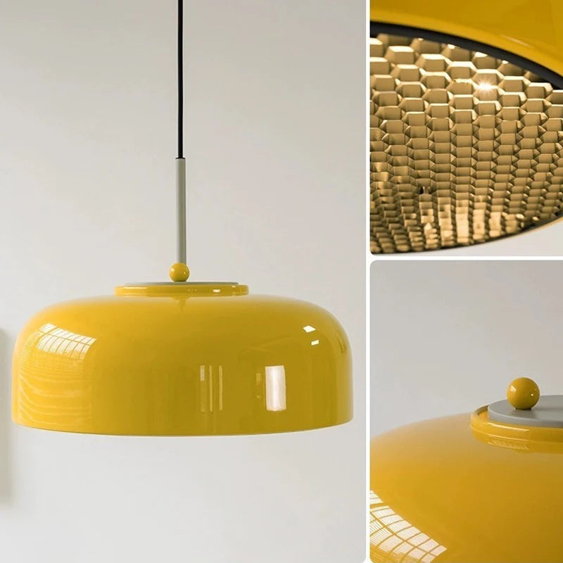 suspension design danois en maille nid d'abeille pour éclairage moderne