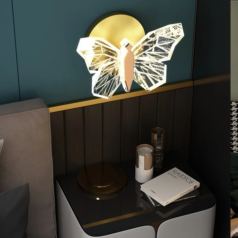 applique murale led papillon pour décoration intérieure moderne