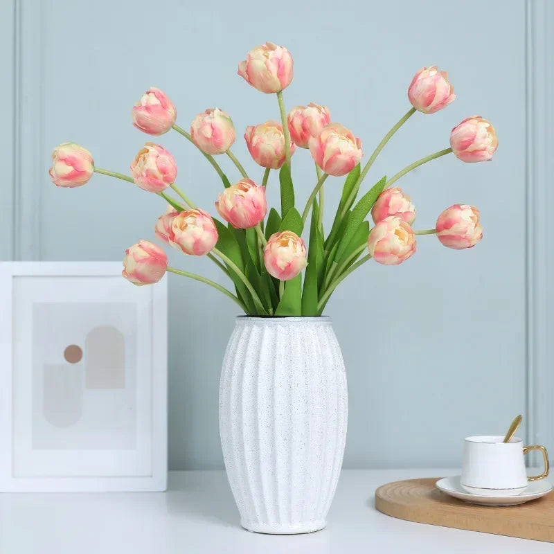 fleurs artificielles tulipes en soie décoratives pour toutes occasions