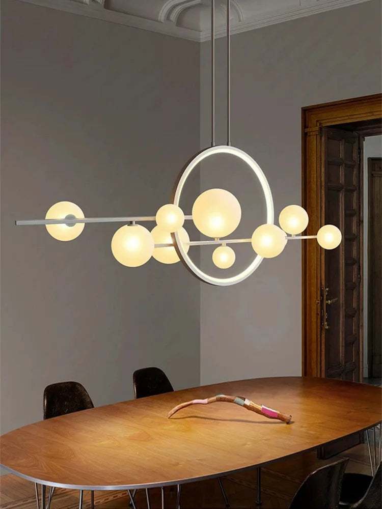 Nordic creative G9 LED dining room chandelier Modern industrial style living room, kitchen island home decoration chandelier