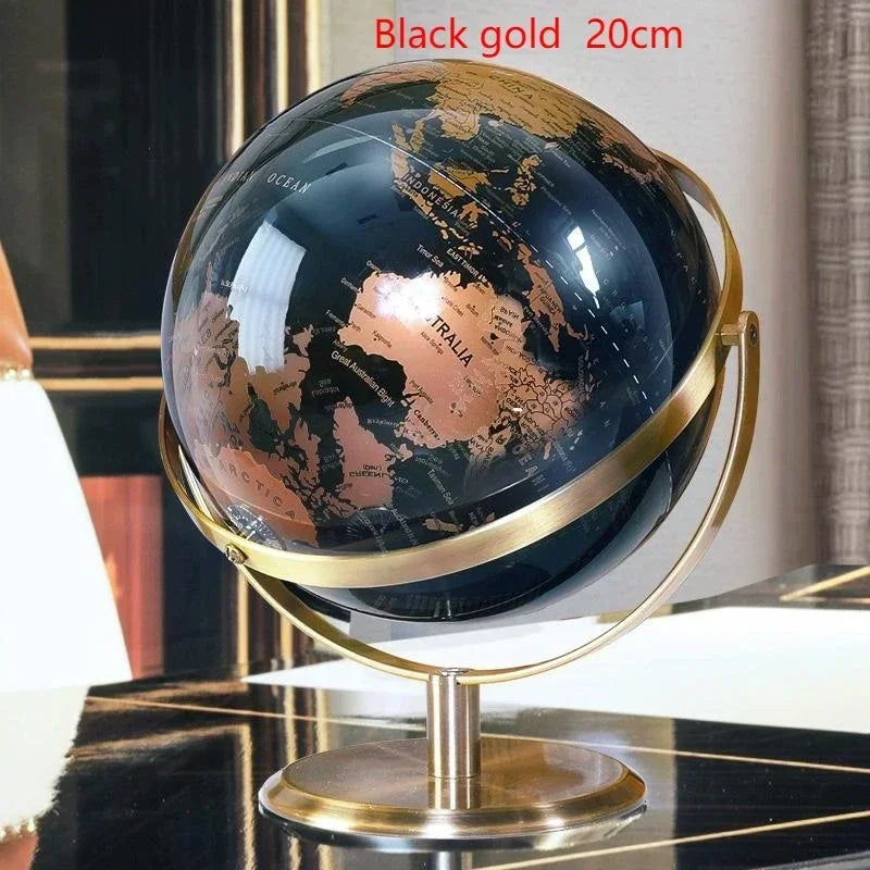 globe rotatif décoration artisanale style européen créatif pour bureau