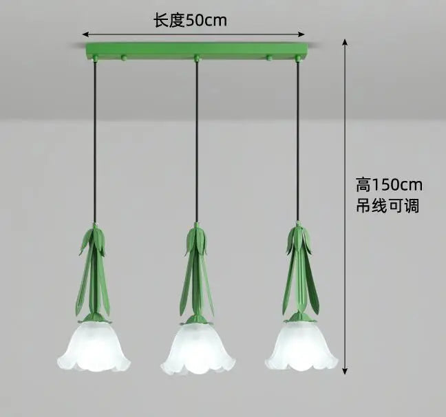 lustre en verre pour éclairage suspendu dans les espaces modernes