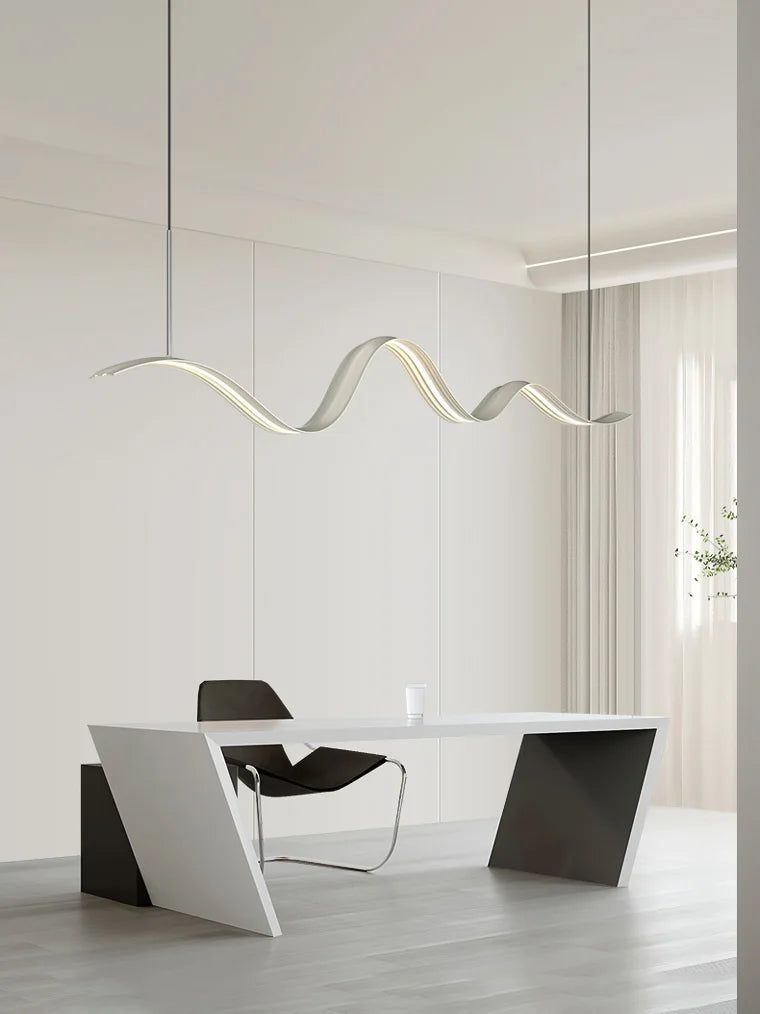 suspension moderne linéaire lumière pour décoration de table à manger