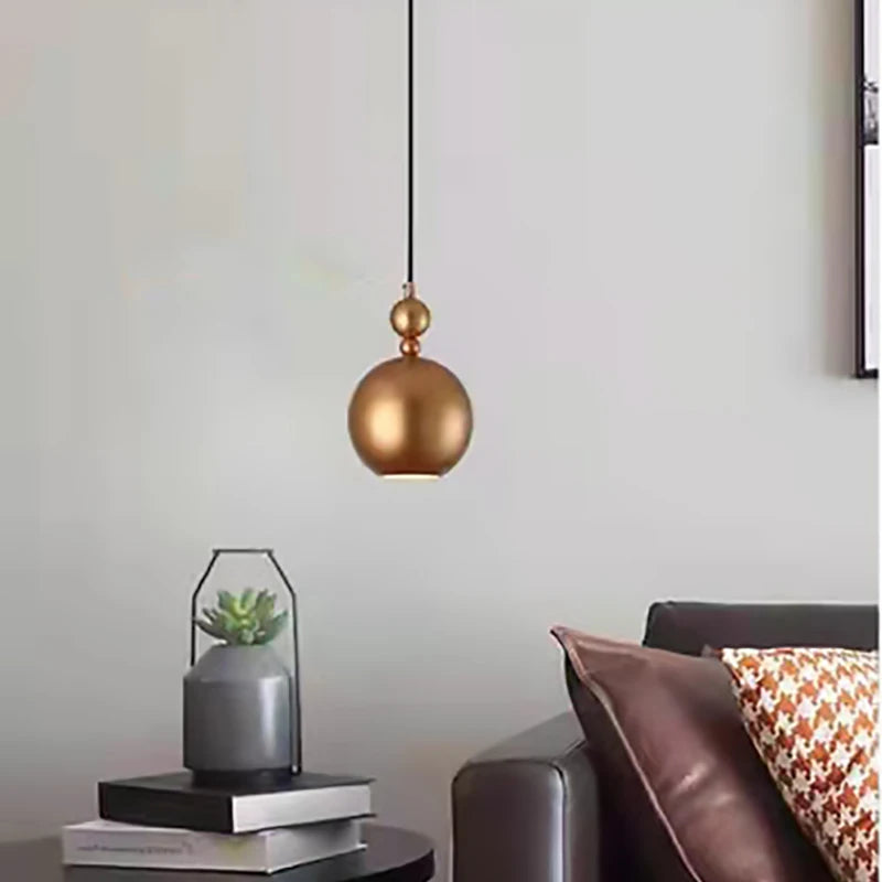 lampe suspendue vintage en cuivre avec fil réglable