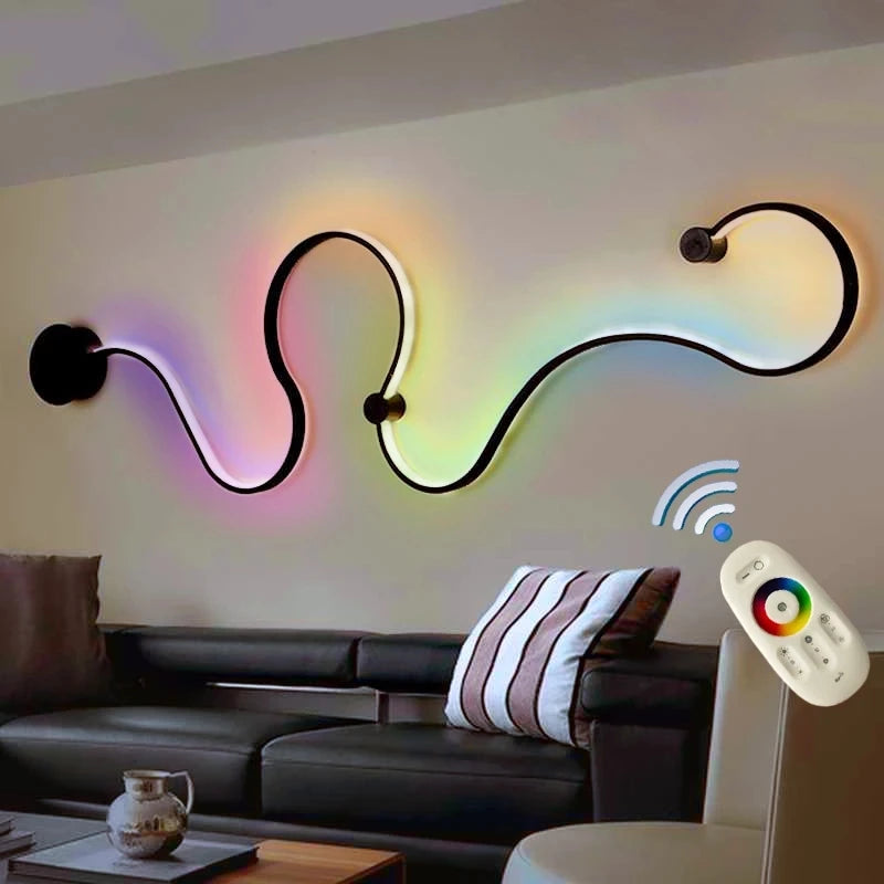 applique murale moderne en aluminium minimaliste design éclairage intérieur