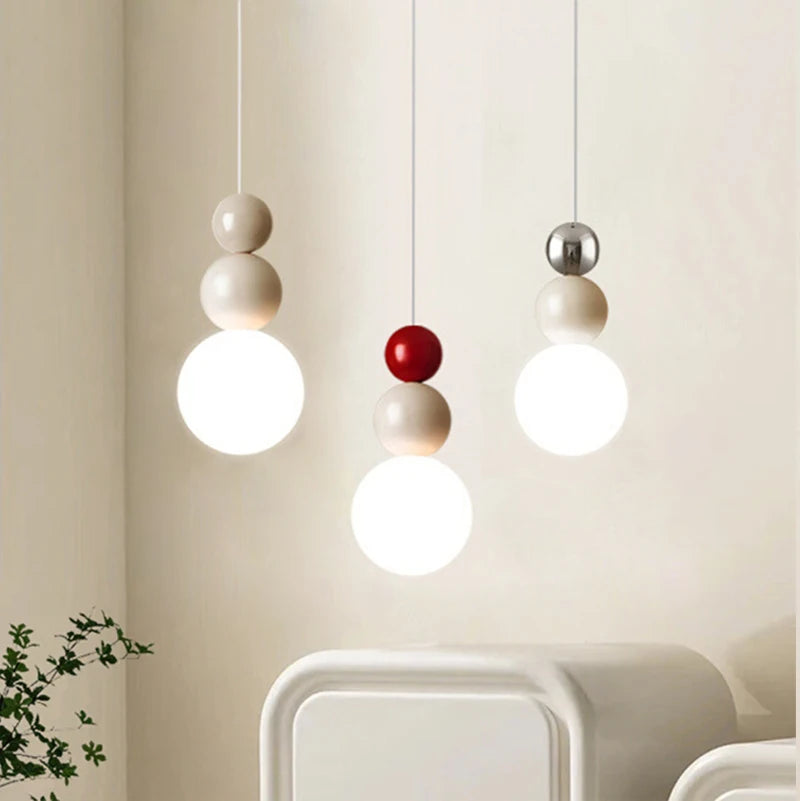 suspension LED design nordique macaron décorative minimaliste