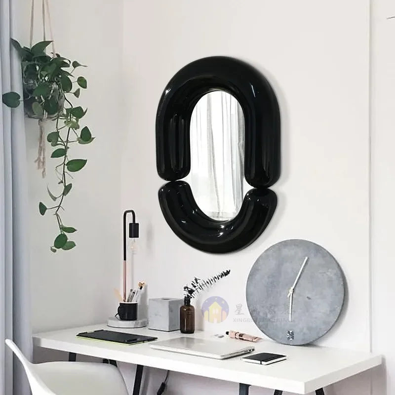 miroir mural ovale décoratif style nordique pour chambre