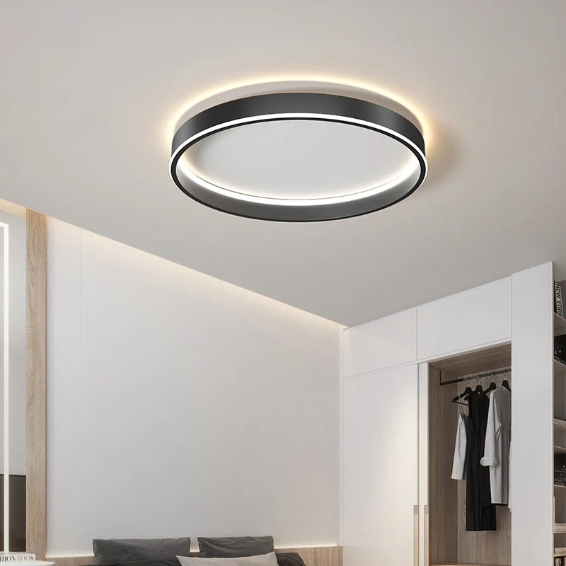 plafonnier led rond minimaliste créatif pour amélioration habitat