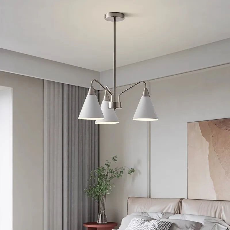 lustre moderne en fer design pour décoration intérieure lumineuse