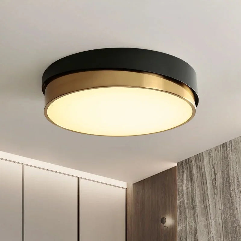 lustre doré led de luxe moderne pour éclairage intérieur