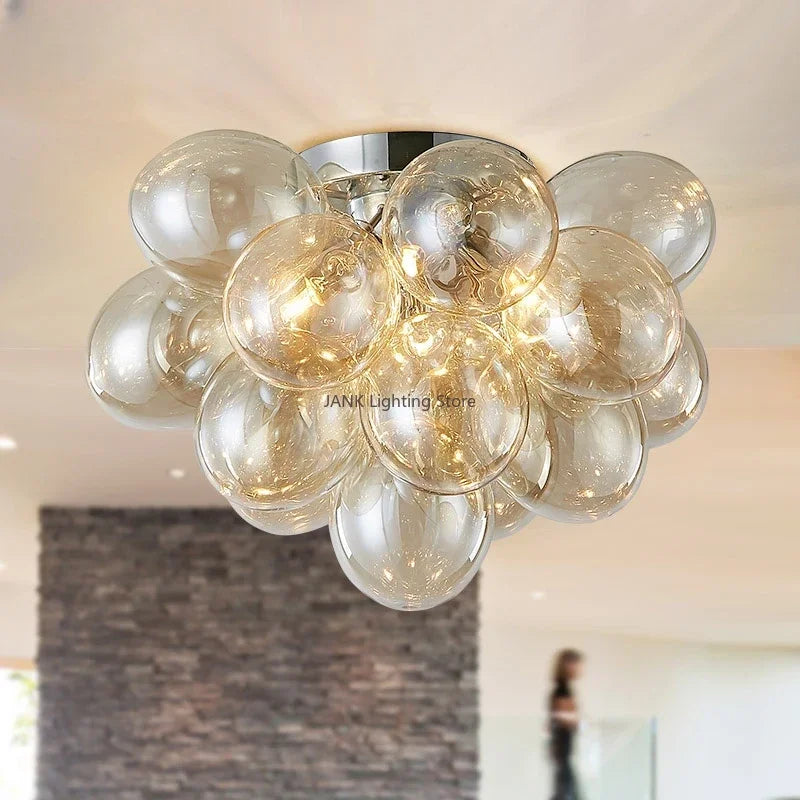 plafonnier led design en verre luminaire décoratif d'intérieur