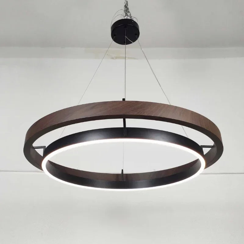 Nordic Rings Chandelier Living Room Decor Home Led Pendant Light Kitchen Island Dining Table Suspension Hanging Lamp