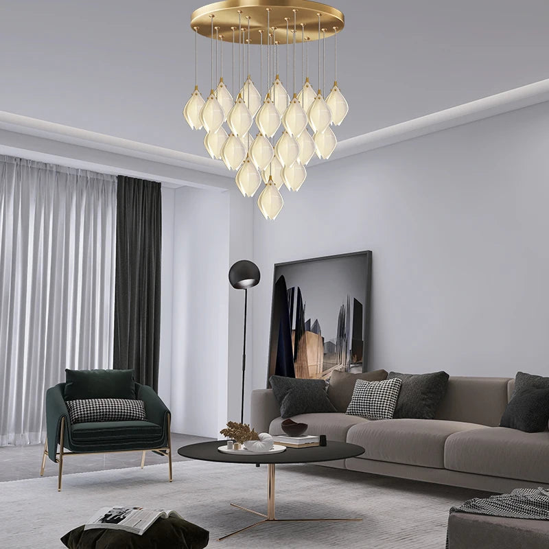 lustre créatif design nordique pour intérieur moderne et élégant