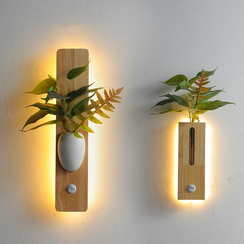 applique murale led en bois pour intérieur décoratif 2023